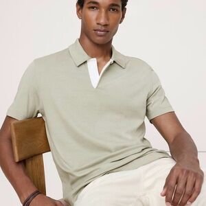 Banana Republic LUXURY-TOUCH STRIPE POLO Size XL